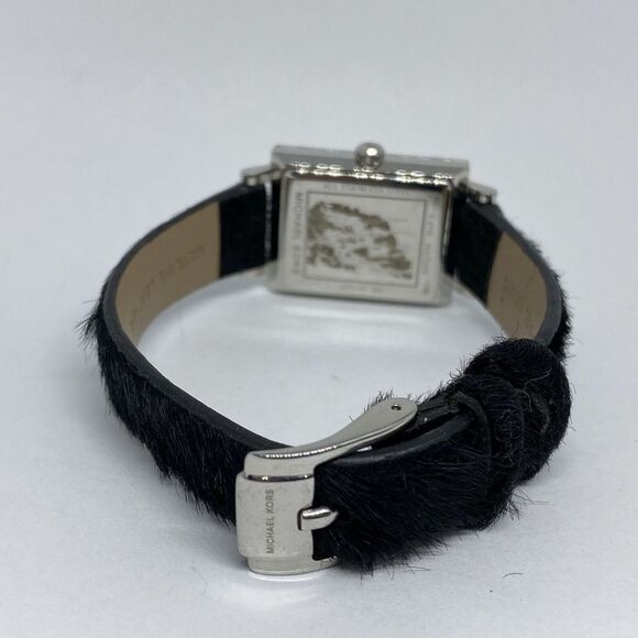 Michael Kors Harway MK2599 Women's Black Leather Analog Dial Quartz Watch MP862 - Picture 10 of 12